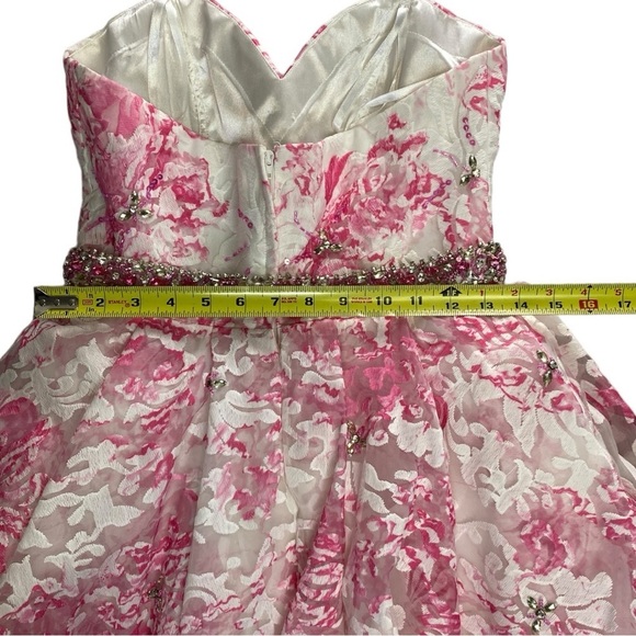 Madison James Special Occasion pink floral mini dress - Picture 15 of 16